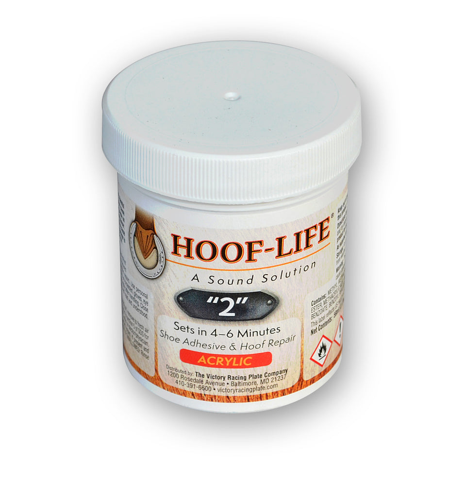 HOOFLIFE® Acrylic Shoe Adhesive & Hoof Repair Victory Racing Plate